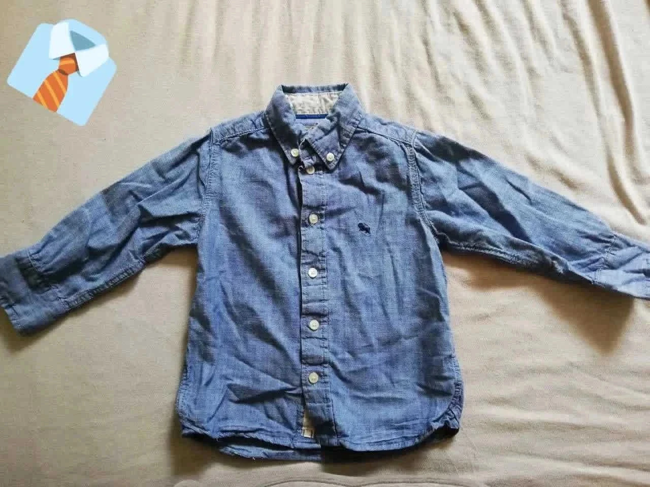 L.O.G.G Chemise en Jean Garçon 92 cm Bon état Denim stylé